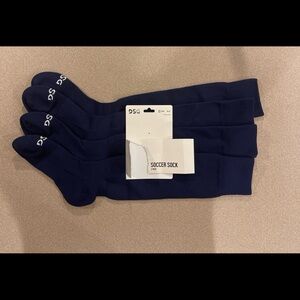 DSG Dark Blue Soccer Socks kids